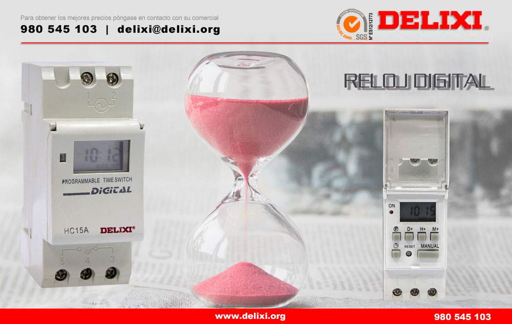 DELIXI. Reloj digital