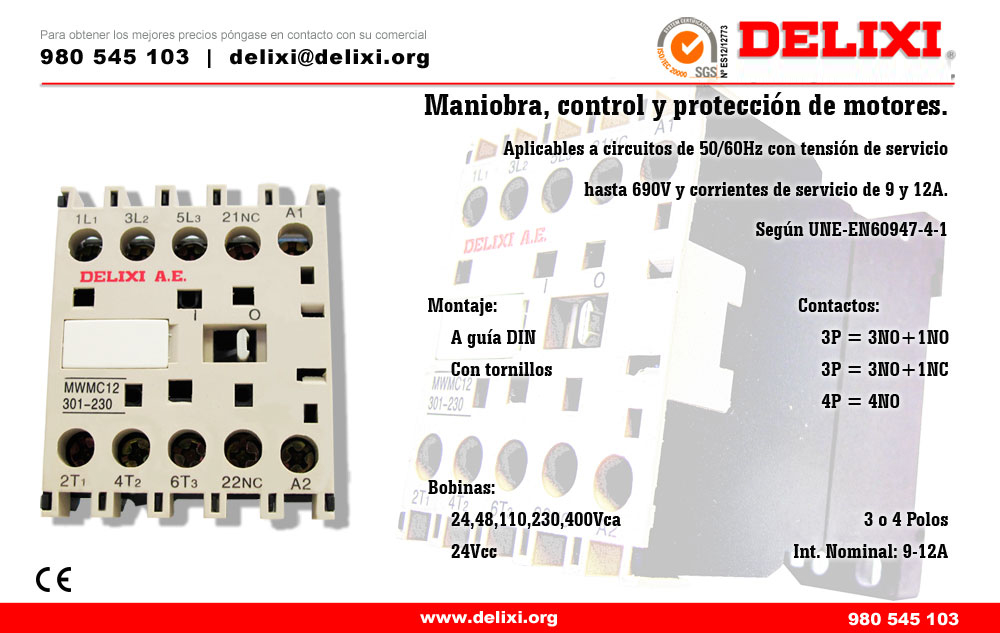 DELIXI. Mini-contactores